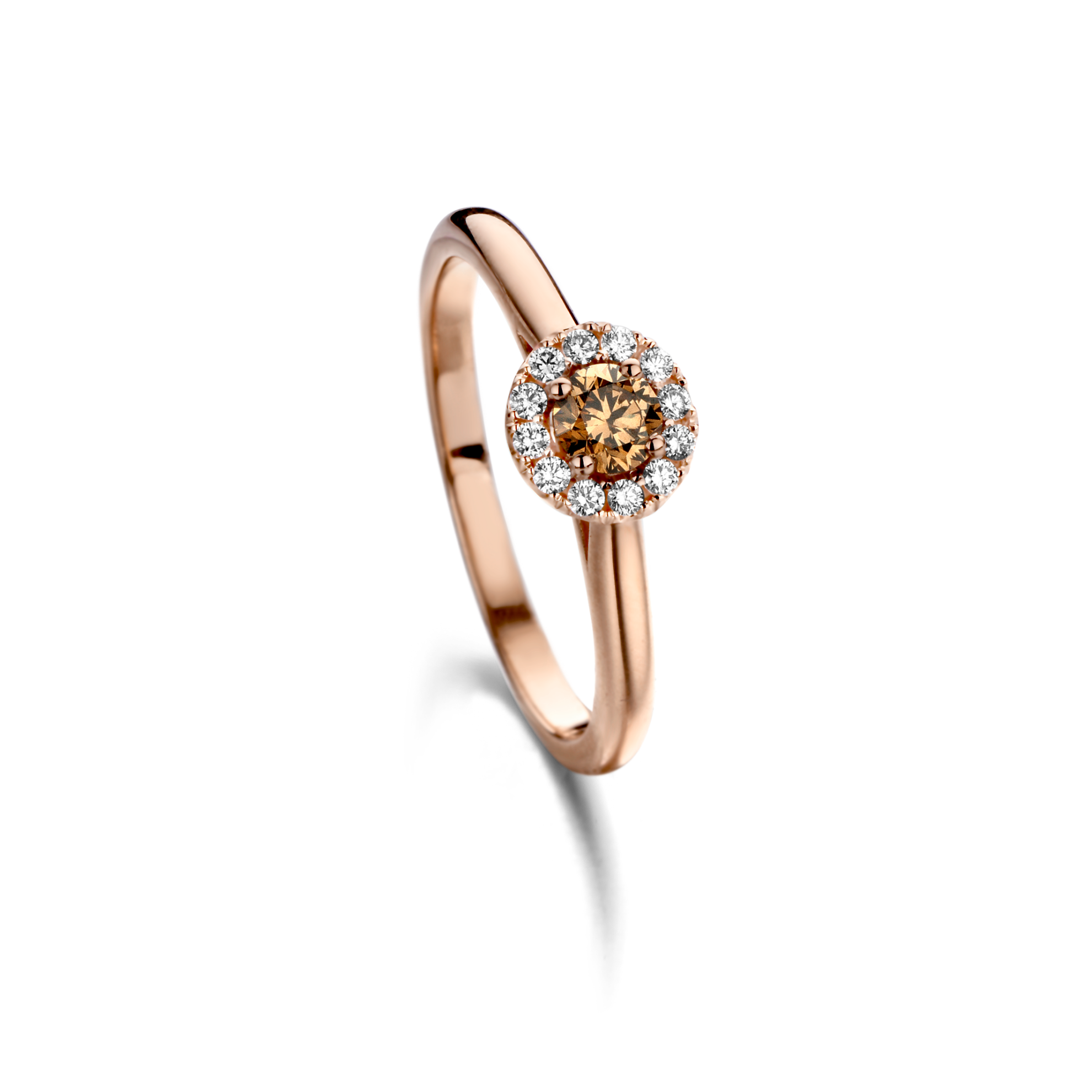 Bild von Bloch Wed-Fit Ringe 18K Rosegold mit Diamanten