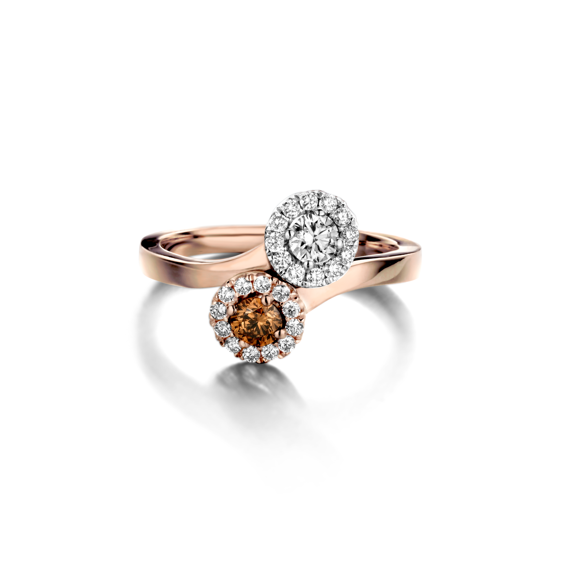 Bild von Bloch Toi&Moi Ring 18K Rosegold mit Diamanten
