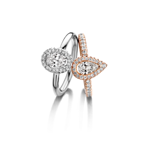 Bild von Bloch Wed-Fit Ring 18K Weißgold mit Diamanten