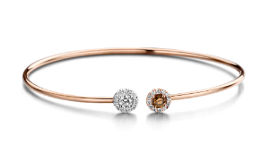 Bild von Bloch Armreifen 18K Rosegold mit Diamanten