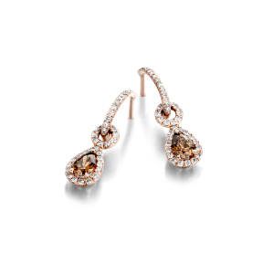 Bild von Bloch Ohrringe 18K Rosegold mit Diamanten