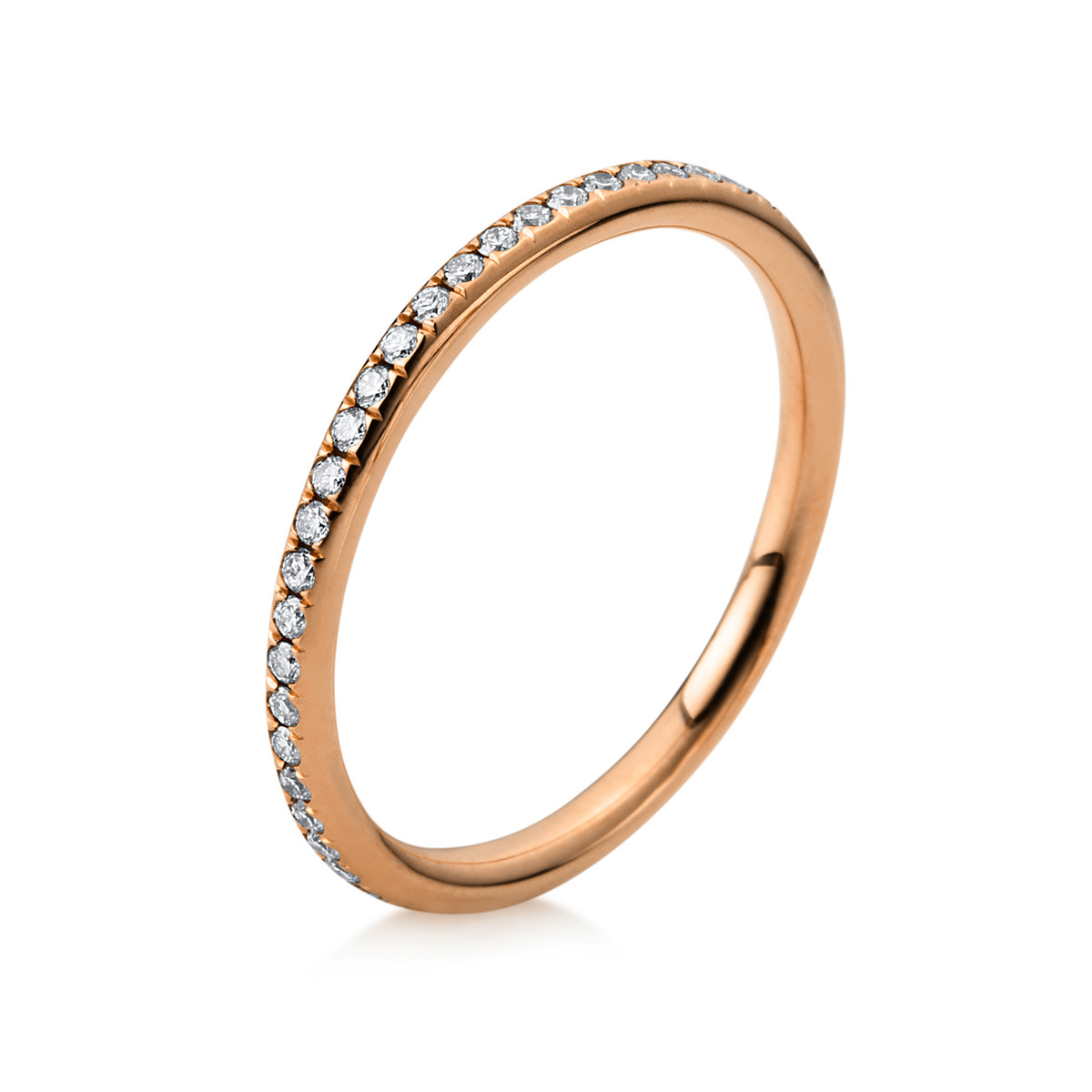 Infinity Memoire Ring  18kt Rotgold mit 0,27ct Diamanten