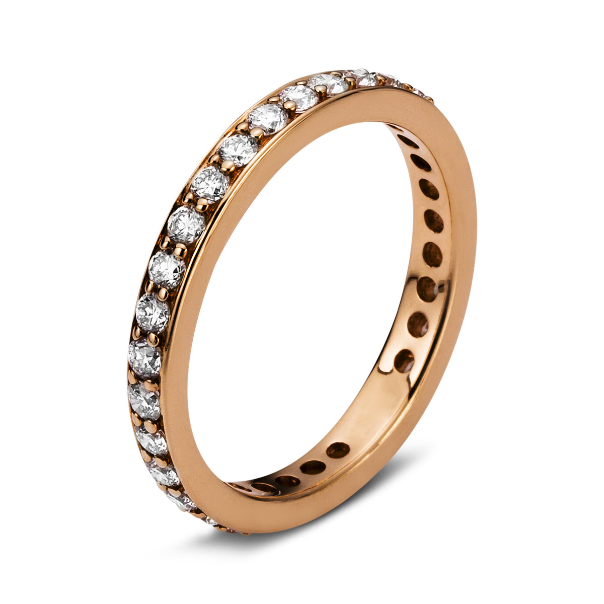 Infinity Memoire Ring  18kt Rotgold mit 0,55ct Diamanten