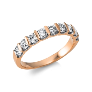 Memoire halb Ring  18kt Gelbgold mit 1,00ct Diamanten