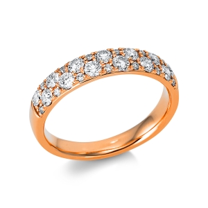 Memoire halb Ring  18kt Gelbgold mit 0,75ct Diamanten