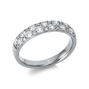 Memoire halb Ring  18kt Gelbgold mit 0,75ct Diamanten