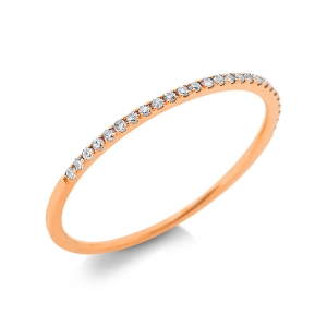 Memoire halb Ring  18kt Gelbgold mit 0,07ct Diamanten