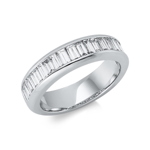 Memoire halb Ring  950PL Platin mit 1,33ct Diamanten