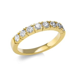 Memoire halb Ring  18kt Gelbgold mit 0,59ct Diamanten