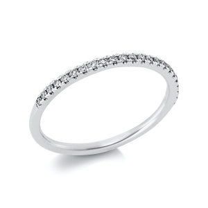 Memoire halb Ring  14kt Gelbgold mit 0,15ct Diamanten