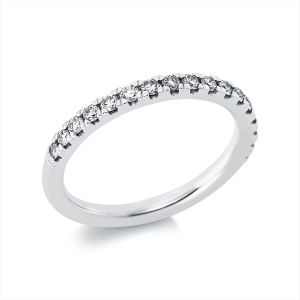 Memoire halb Ring  18kt Gelbgold mit 0,39ct Diamanten