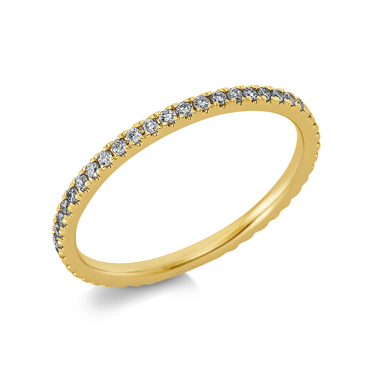 Infinity Memoire Ring  14kt Gelbgold mit 0,30ct Diamanten