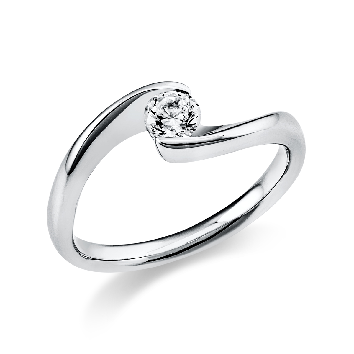 Solitaire Ring  950PL Platin mit 0,25ct Diamanten