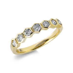 Ring  18kt Gelbgold mit 0,60ct Diamanten