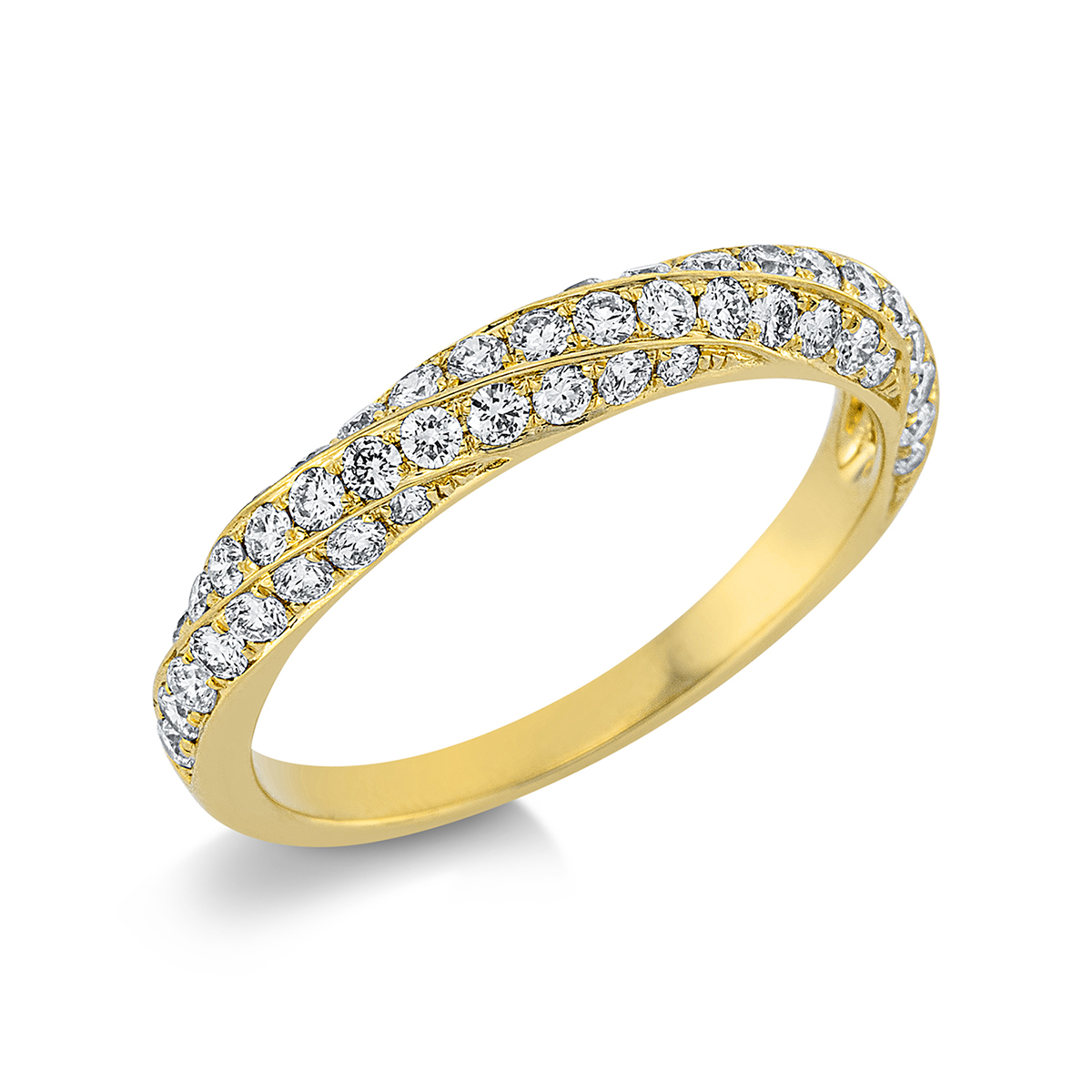 Ring  18kt Gelbgold mit 0,70ct Diamanten