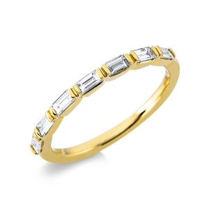 Memoire halb Ring  18kt Gelbgold mit 0,35ct Diamanten