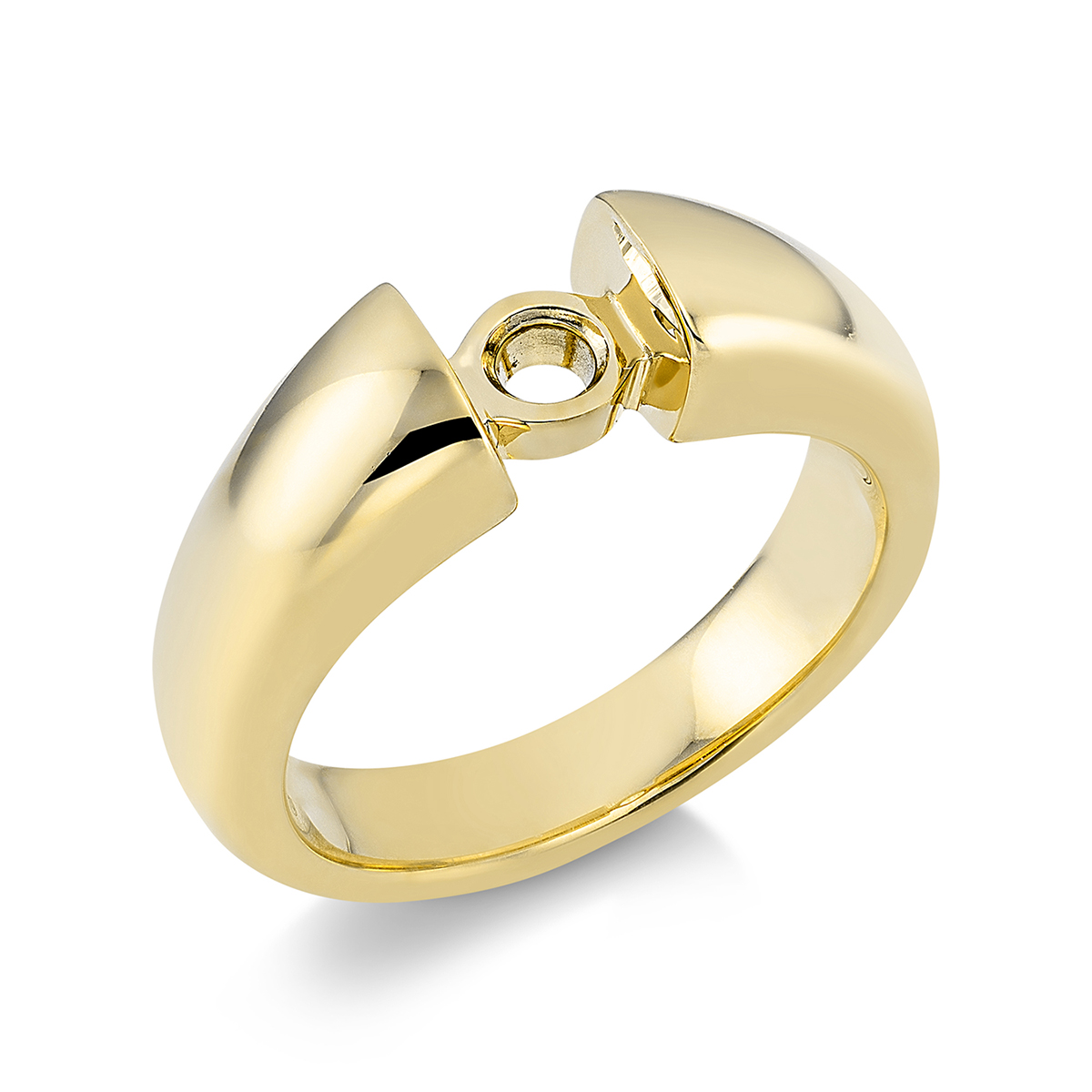 Solitaire Ring  18kt Gelbgold mit 0,00ct Diamanten