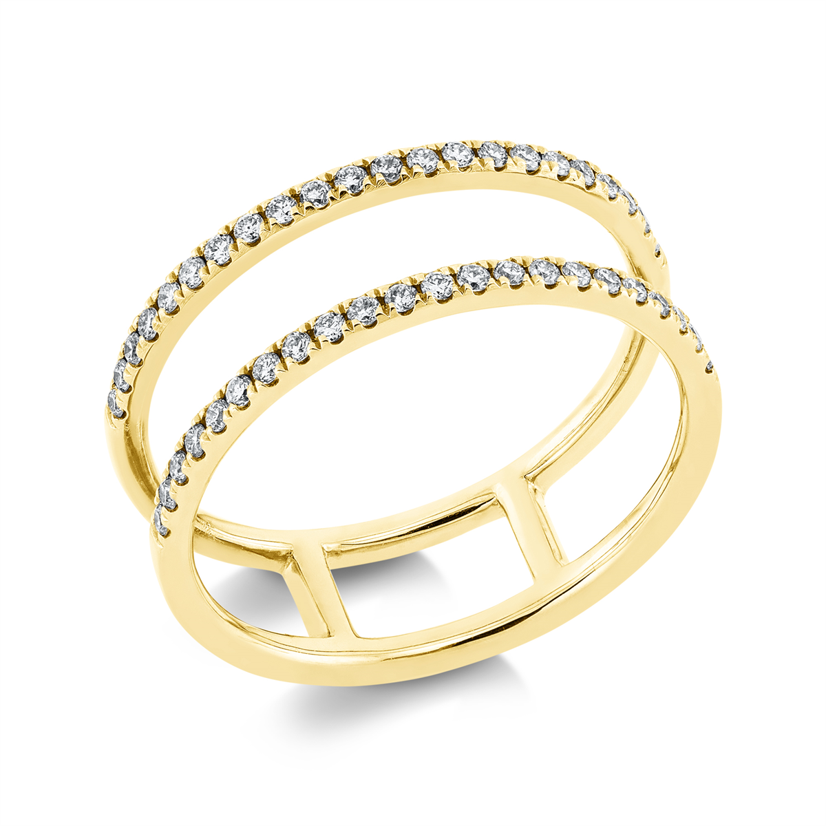 Ring  18kt Gelbgold mit 0,26ct Diamanten