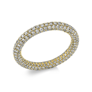 Pavé Ring  18kt Gelbgold mit 1,91ct Diamanten