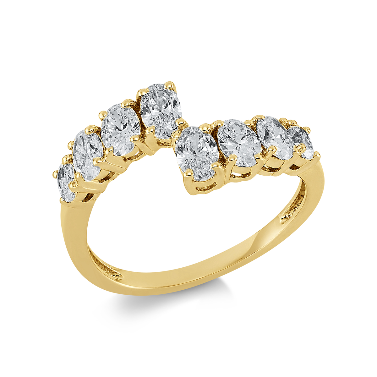 Ring  18kt Gelbgold mit 1,24ct Diamanten