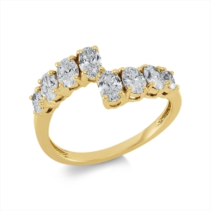 Ring  18kt Gelbgold mit 1,24ct Diamanten