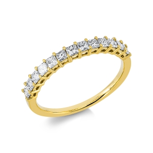 Memoire halb Ring  18kt Gelbgold mit 0,55ct Diamanten