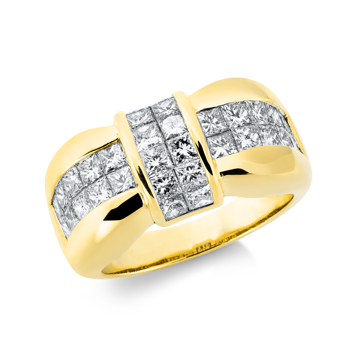 Ring  18kt Gelbgold mit 2,50ct Diamanten