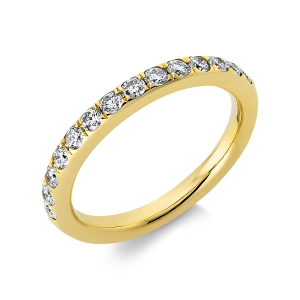 Memoire halb Ring  18kt Gelbgold mit 0,50ct Diamanten