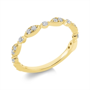 Ring  18kt Gelbgold mit 0,30ct Diamanten