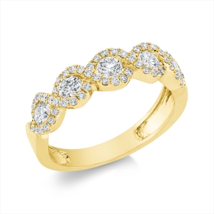 Ring  18kt Gelbgold mit 0,84ct Diamanten