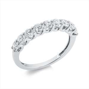 Memoire halb Ring  18kt Weißgold mit 1,00ct Diamanten