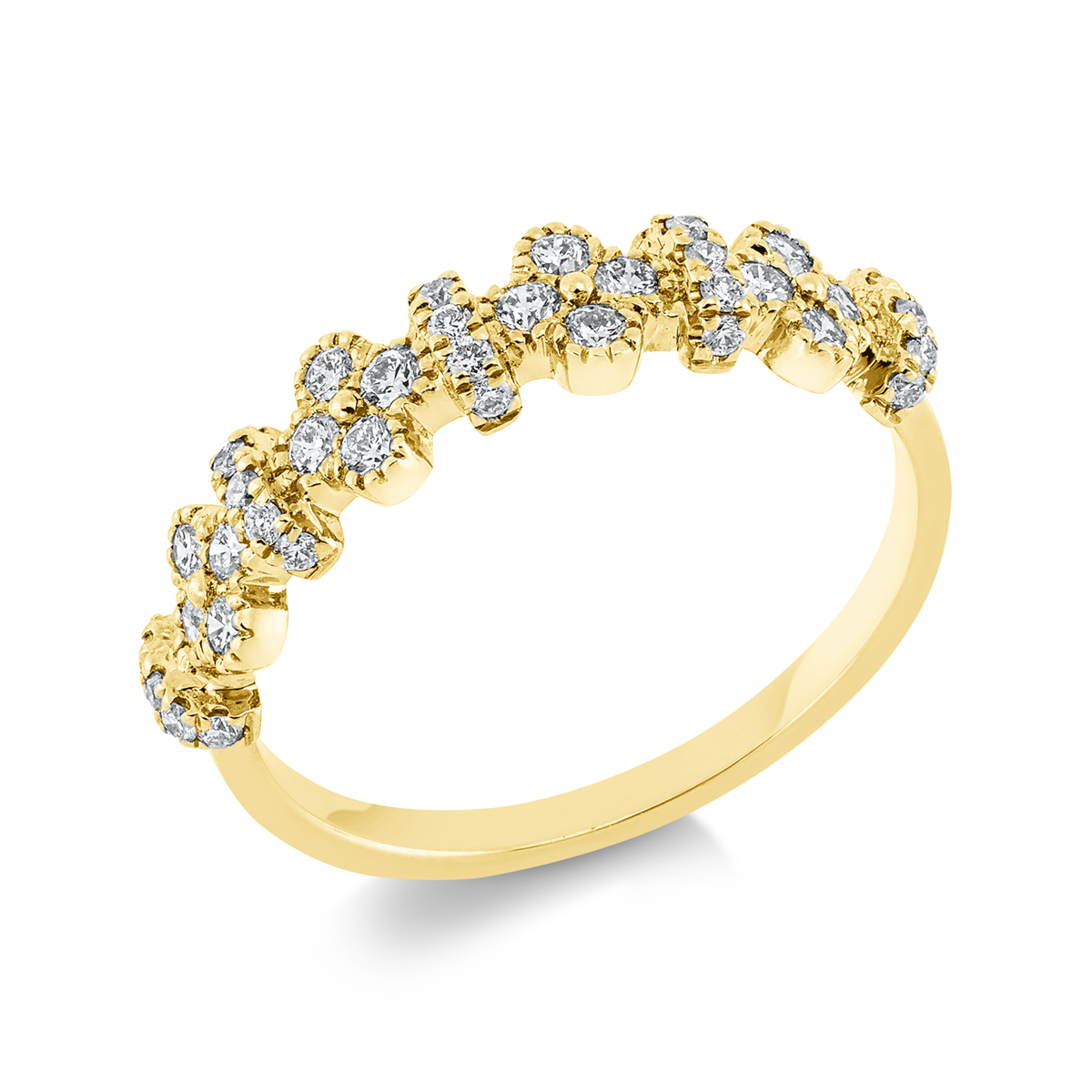 Ring  18kt Gelbgold mit 0,43ct Diamanten