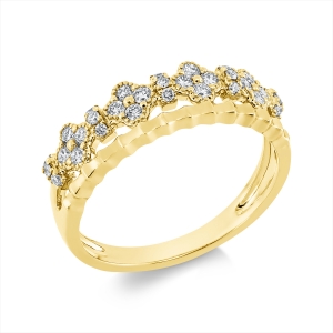 Ring  18kt Gelbgold mit 0,35ct Diamanten