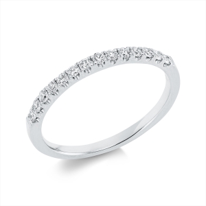 Memoire halb Ring  18kt Gelbgold mit 0,24ct Diamanten