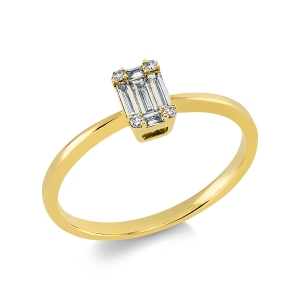 Ring  18kt Gelbgold mit 0,17ct Diamanten