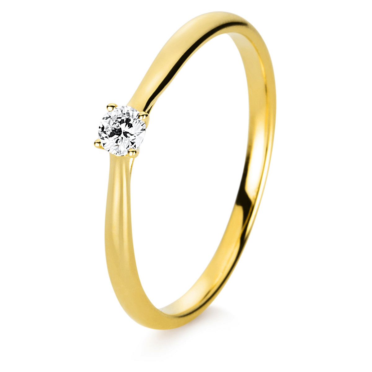 Infinity Memoire Ring  18kt Gelbgold mit 1,00ct Diamanten