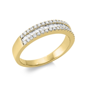 Ring  18kt Gelbgold mit 0,47ct Diamanten