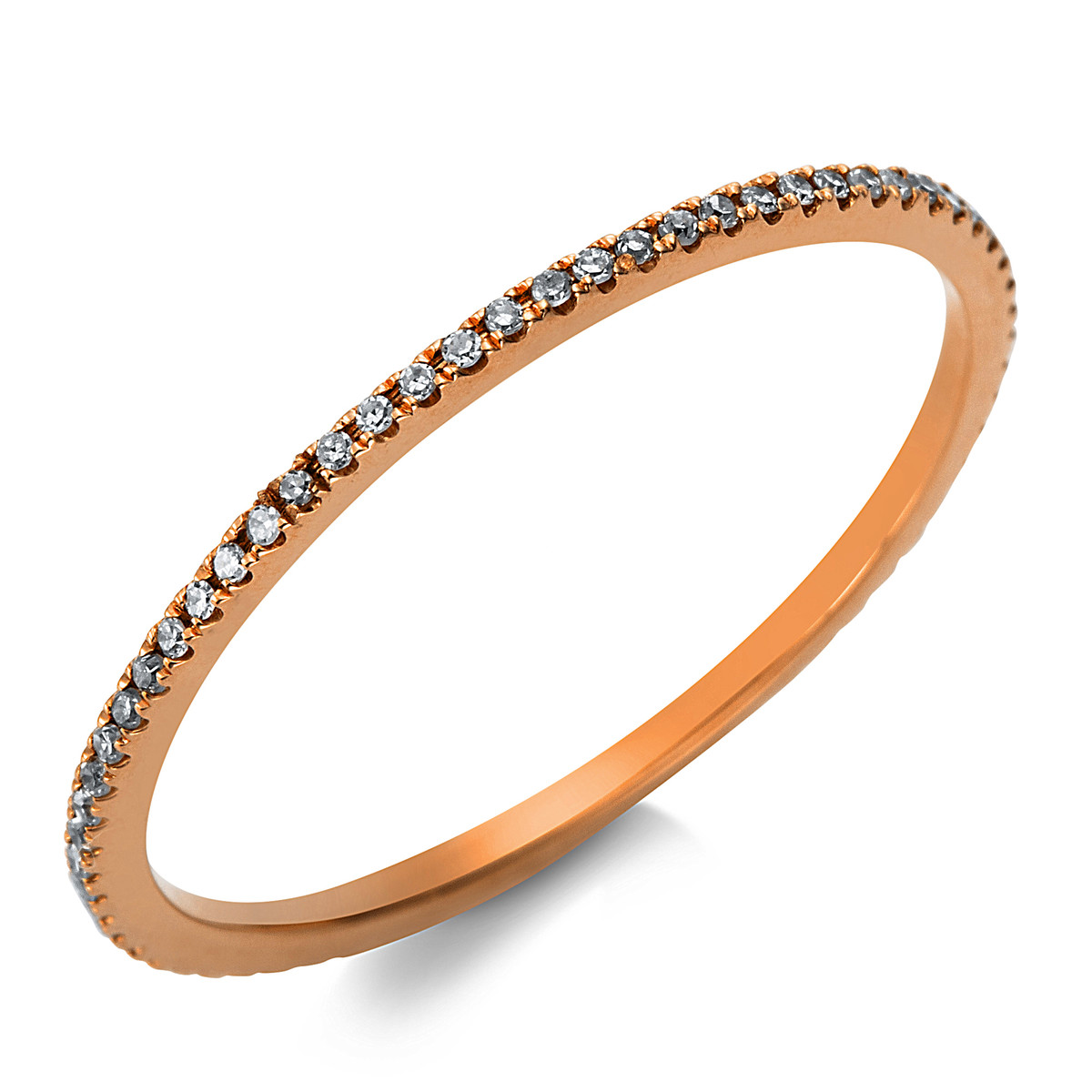 Infinity Memoire Ring  18kt Rotgold mit 0,13ct Diamanten