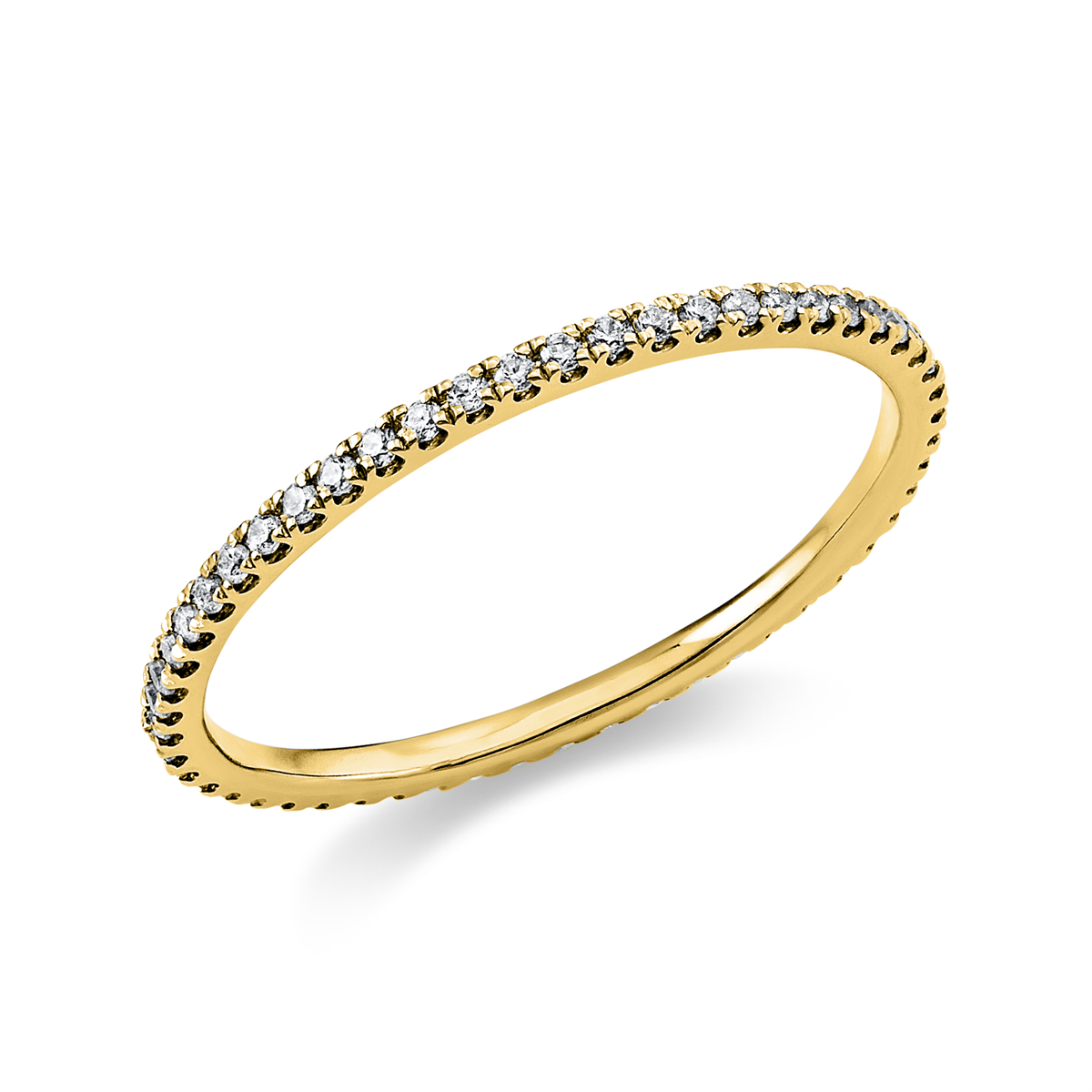 Infinity Memoire Ring  14kt Gelbgold mit 0,21ct Diamanten