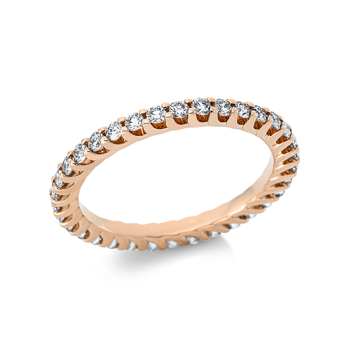 Infinity Memoire Ring  18kt Rotgold mit 0,78ct Diamanten