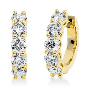 Creolen  18kt Gelbgold mit 3,13ct Diamanten