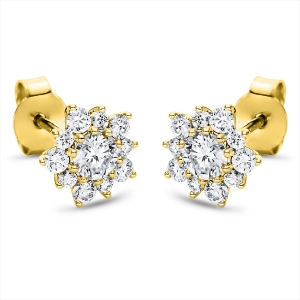 Ohrstecker  18kt Gelbgold mit 0,68ct Diamanten