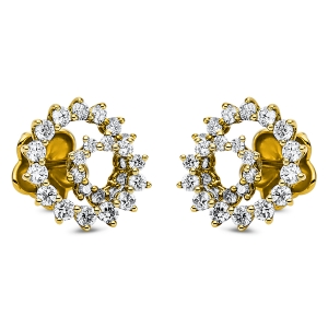 Ohrstecker  18kt Gelbgold mit 0,90ct Diamanten