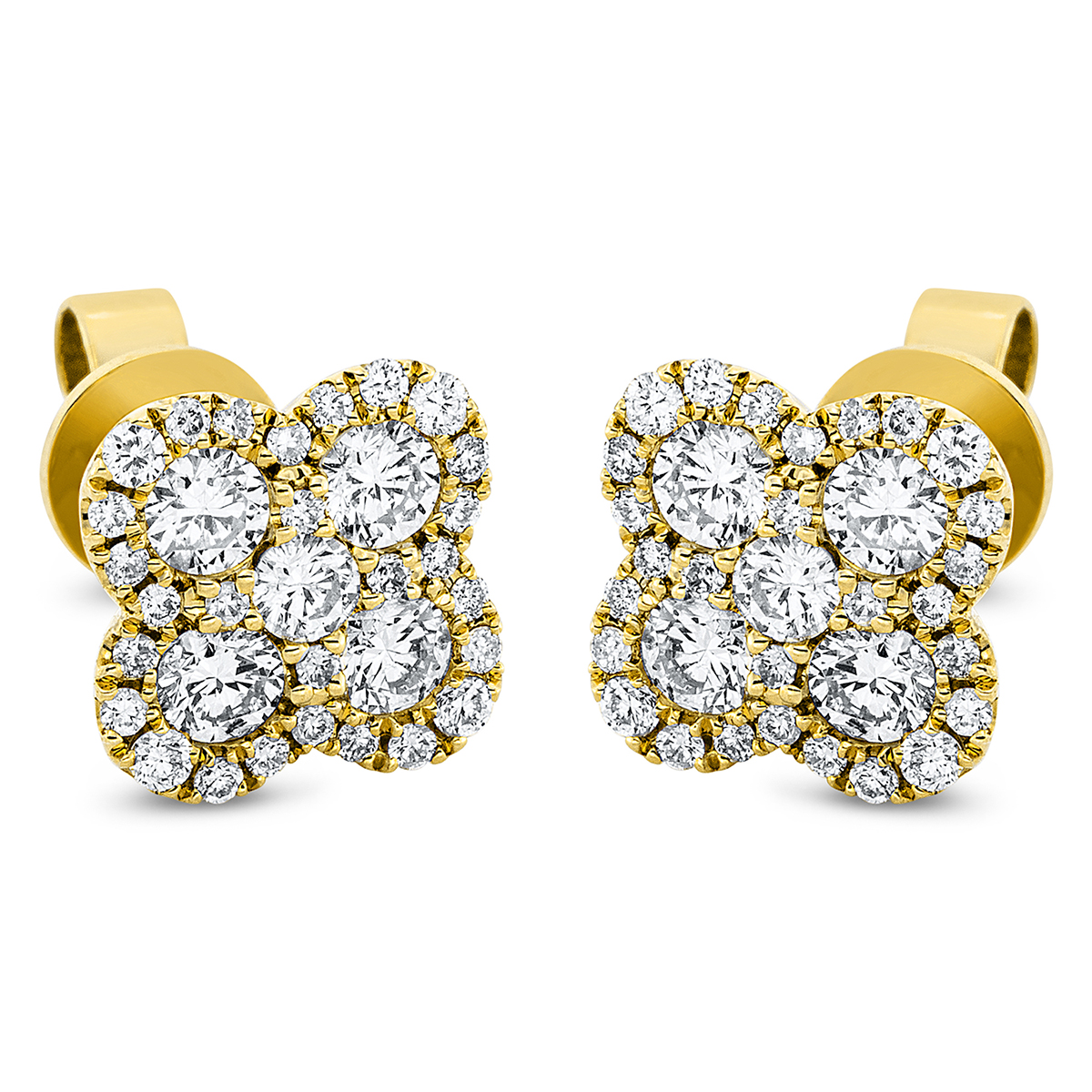 Ohrstecker  18kt Gelbgold mit 1,09ct Diamanten