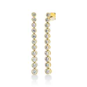 Ohrschmuck Zarge 18kt Gelbgold mit 1,22ct Diamanten