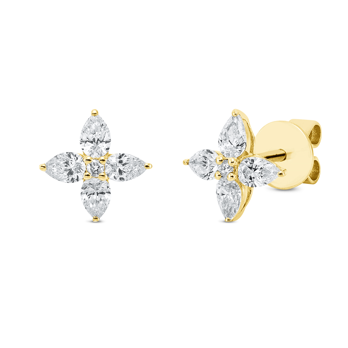 Ohrstecker  18kt Gelbgold mit 0,52ct Diamanten