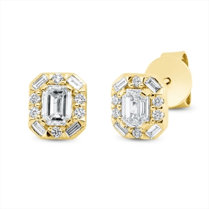 Solitaire Ohrstecker  18kt Gelbgold mit 0,63ct Diamanten