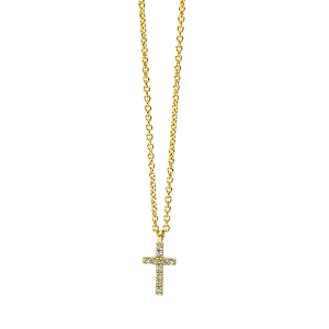 Collier 18 kt GG Kreuz