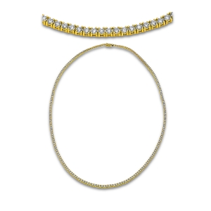 Collier  18kt Gelbgold mit 9,40ct Diamanten