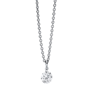 Solitaire Collier  18kt Weißgold mit 0,25ct Diamanten